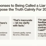 Responses to Being Called a Liar