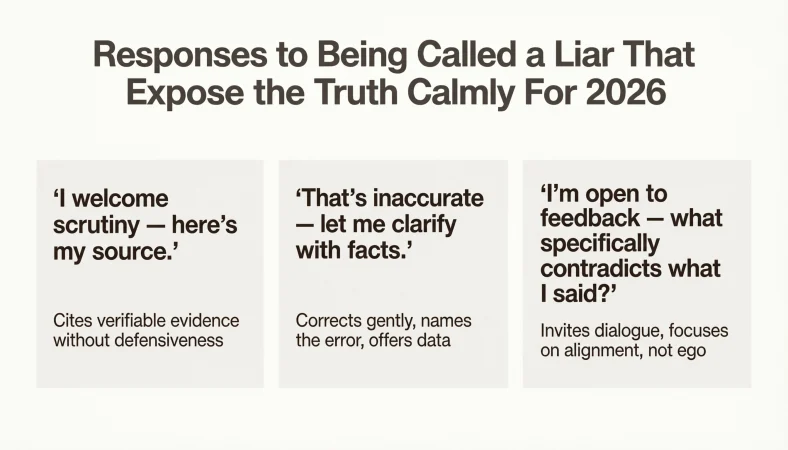 Responses to Being Called a Liar