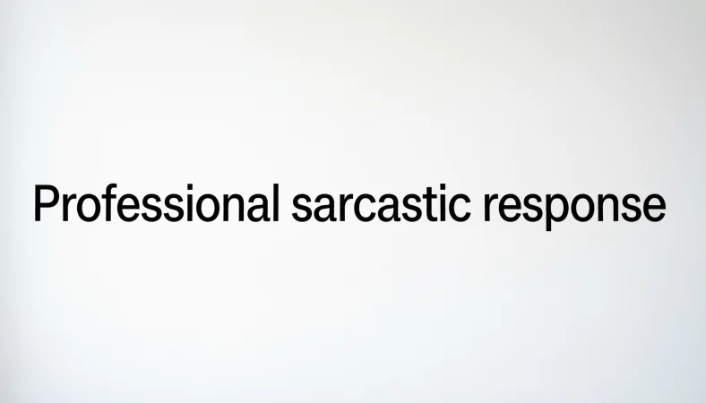 Professional Responses