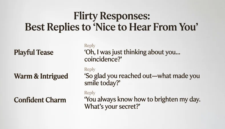 Flirty Responses