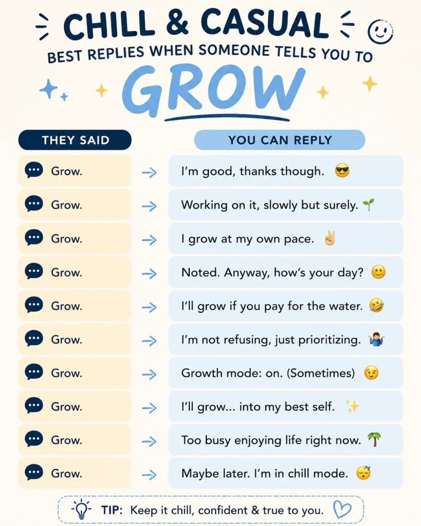 Chill and Casual Responses