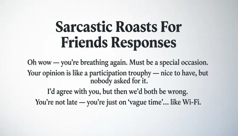 Sarcastic Responses