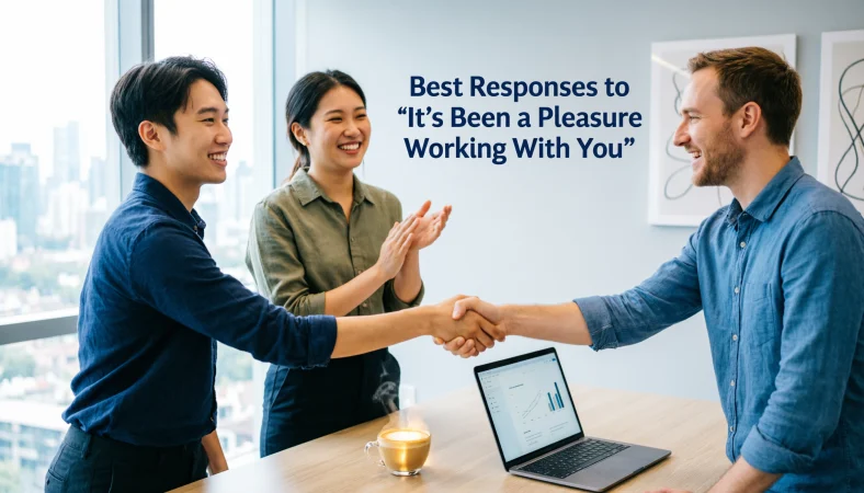 Its Been a Pleasure Working With You Responses