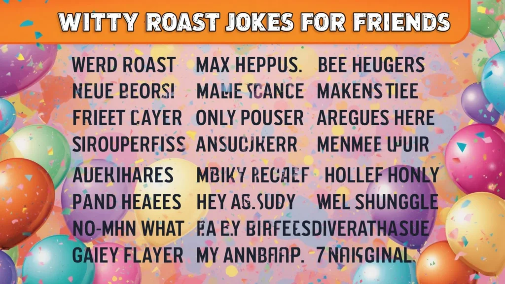 Funny Roast Jokes for Friends