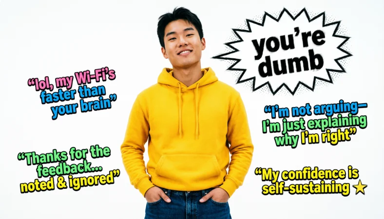 someone calls you dumb responses