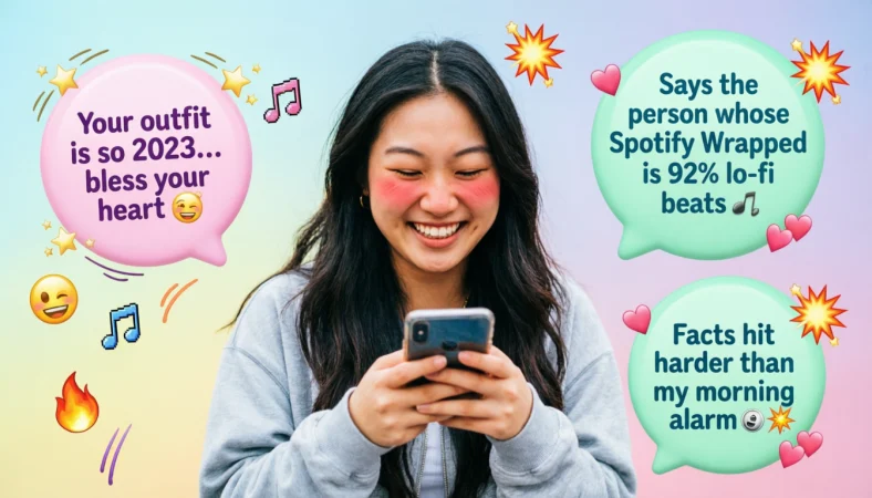 stop it youre making me blush responses