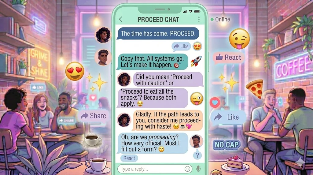 best responses to proceed