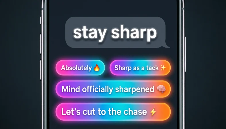 Stay Sharp Replies