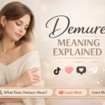 demure meaning