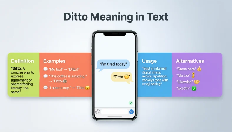 Ditto Meaning in Text