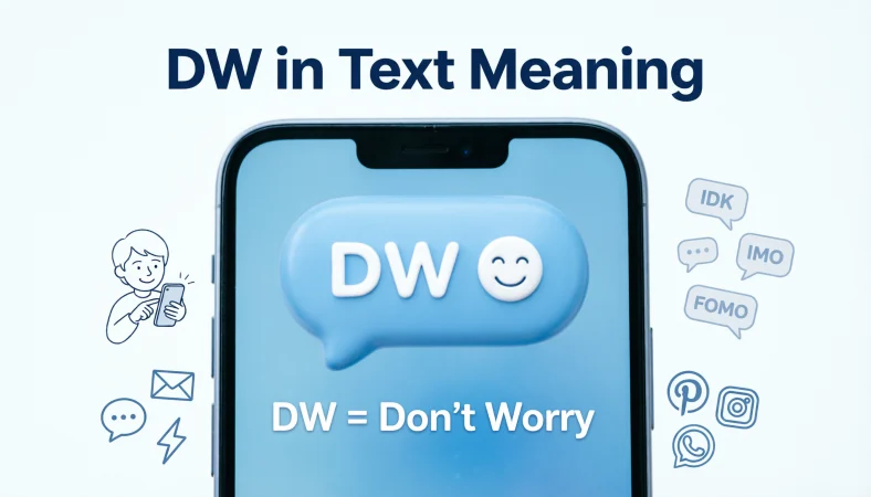 dw in text meaning