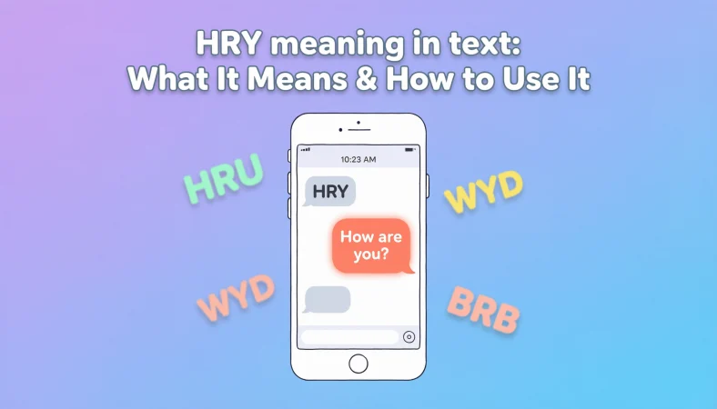 HRY Meaning in Text