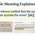 Sic Meaning