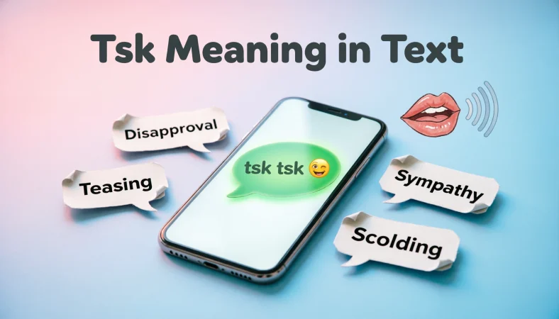 Tsk" Mean in Text