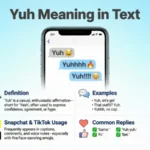 yuh meaning in text