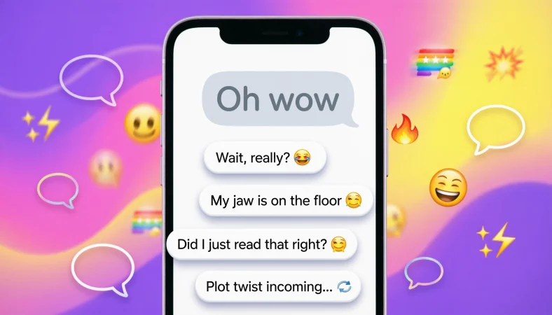 best responses to oh wow