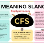 CFS Meaning Slang