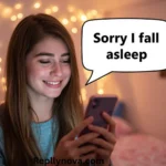 comeback responses when you receive sorry i fell asleep