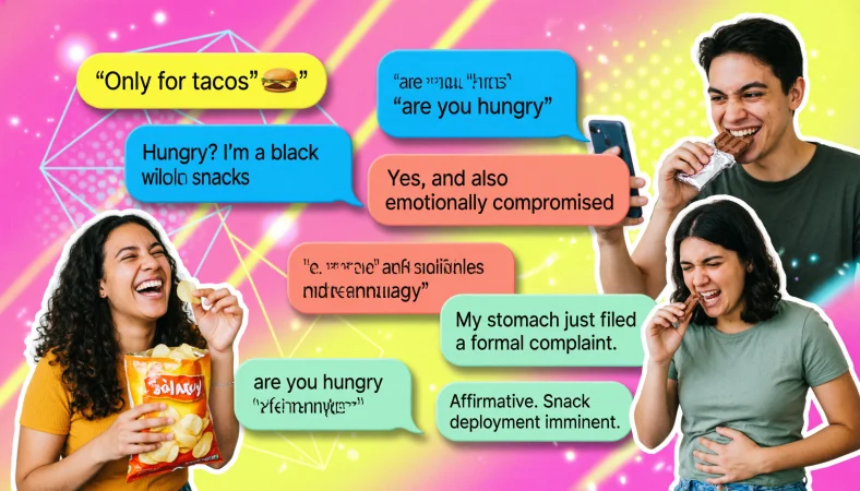 funny and creative ways to respond to are you hungry