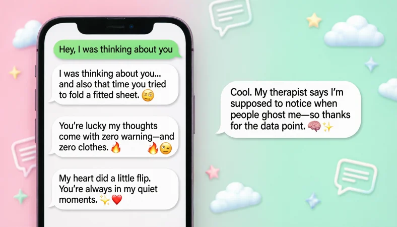 how to respond to i was thinking about you