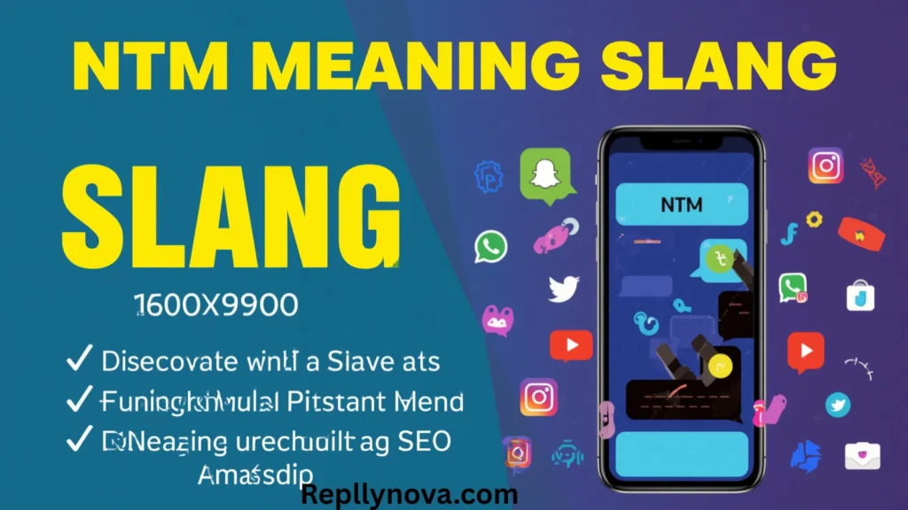 ntm meaning slang