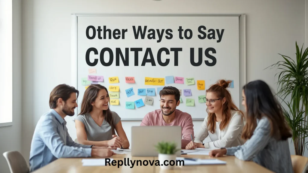 Other Ways to Say Contact Us