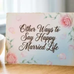 Other Ways to Say Happy Married Life