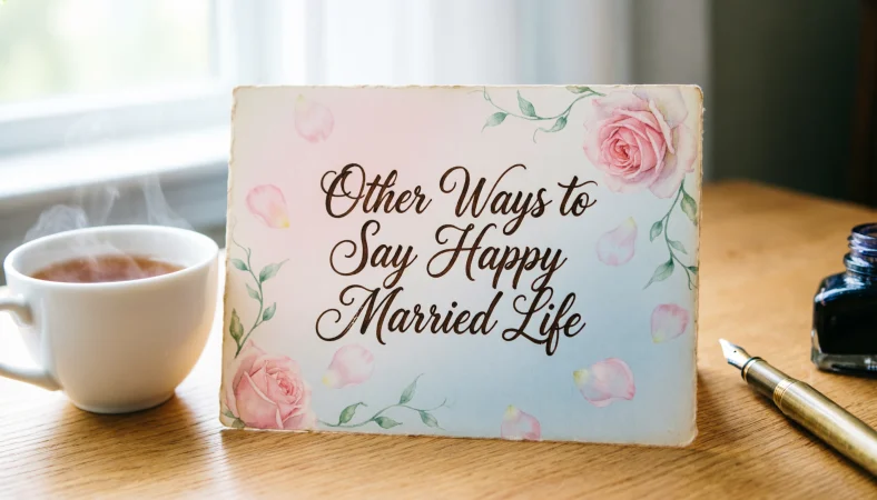 Other Ways to Say Happy Married Life