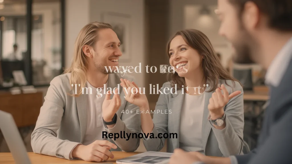 Other Ways to Say "I'm Glad You Liked It