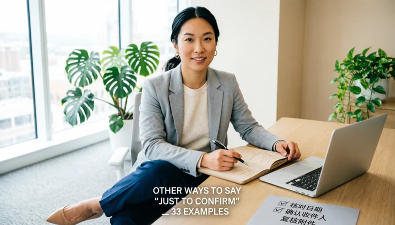 Other Ways to Say “Just to Confirm