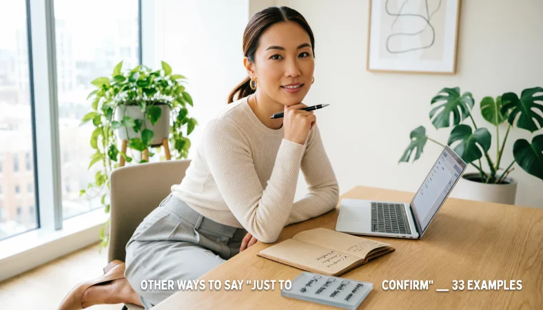 Other Ways to Say “Just to Confirm”
