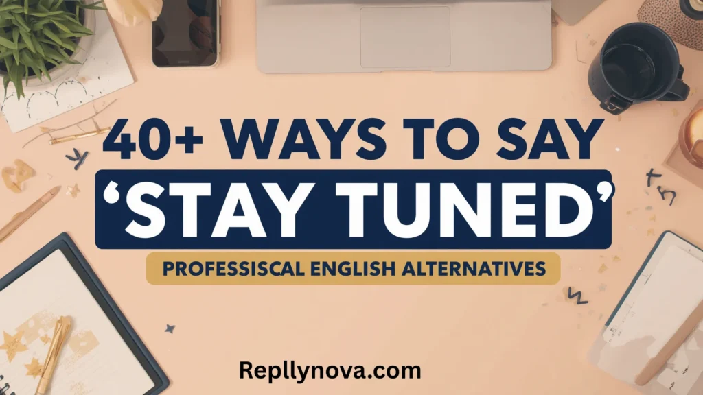 Other Ways to Say "Stay Tuned