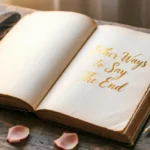 other ways to say the end in a story