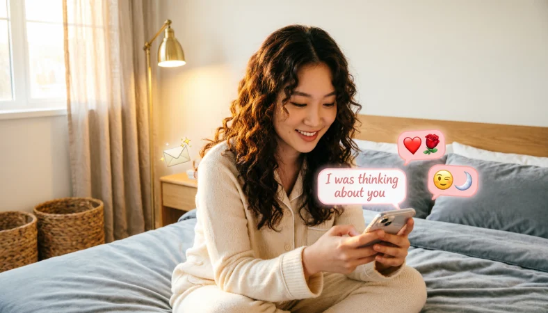 Respond to “I was thinking about you”